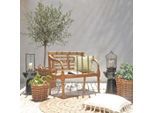 Gardenson , Holz , Mahagoni , Hartholz , 100x90x52 cm , mit Rückenlehne , Gartenmöbel, Gartenbänke