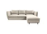 Mid.you , Beige , Textil , Füllung: Silikon , seitenverkehrt montierbar, L-Form , 262x178 cm , Made in EU , Stoffauswahl ,