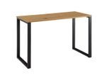 Mid.you , Braun , Metall , rechteckig , 60x76x120 cm , Büromöbel, Schreibtische, Schreibtische