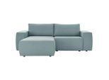 Looks by W.Joop , Hellblau , Textil , Uni , L-Form , 242x160 cm , Made in EU ,
