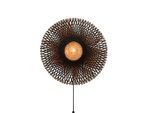 Good & Mojo , Naturfarben, Schwarz , 20x87x87 cm , LED-Leuchtmittel austauschbar ,