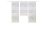 Schmidt W. Gmbh , Weiß , Textil , Streifen , 30x80 cm , mit Beschwerungsstab, Öffnung für Beschwerungsstab , Heimtextilien, Vorhänge, Fertigvorhänge, Flächenvorhänge
