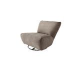 Livetastic , Graubraun , Textil , Uni , 95x77x94 cm , Made in EU , Stoffauswahl, erweiterbar (Typenauswahl), Sitzfläche 360° drehbar, Wippfunktion ,