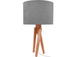 Möbelix , Grau, Naturfarben , Holz , 55 cm , Beleuchtung, Innenleuchten, Tischlampen, Kinderzimmer Tischleuchten