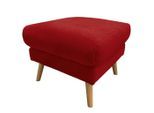 Livetastic , Rot , Textil , Buche , rechteckig , 61x49x65 cm , Made in EU , Wohnzimmer, Hocker