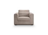 Mid.you , Beigebraun , Textil , Füllung: Komfortschaum , 120x92x112 cm , Made in EU, FSC MIX ,