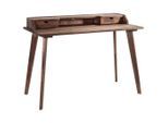 Hasena , Nussbaumfarben , Holz , Nussbaum , massiv , 2 Schublade(n) Schubladen , rechteckig , 60x85x120 cm , Büromöbel, Schreibtische, Schreibtische