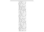 Möbelix , Weiß, Grau Hochglanz , Textil , Graphik , 60x260 cm , Oeko-Tex® Standard 100 , mit Beschwerungsstab, mit Flauschband, Öffnung für Beschwerungsstab, mit Paneelwagen , Heimtextilien, Vorhänge, Fertigvorhänge, Flächenvorhänge