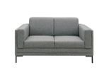 Looks by W.Joop , Grau , Textil , Uni , 155x82x90 cm , Made in EU, FSC MIX , Stoffauswahl, Rücken echt, Armteil links, Armteil rechts ,