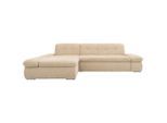 Mid.you , Beige , Textil , Uni , L-Form , 300x172 cm , Made in EU, FSC MIX , Schlafen auf Sitzhöhe , Wohnzimmer, Sofas & Couches, Schlafsofas, Ecksofas mit Schlaffunktion