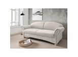 Livetastic , Creme , Textil , Buche , Uni , 151x94x80 cm , Made in EU , Typenauswahl, Rücken echt , Wohnzimmer, Sofas & Couches, Sofas, 2er Sofas