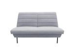 Looks by W.Joop , Grau, Hellblau , Textil , Uni , 145x92x103 cm , Made in EU, FSC MIX , Stoffauswahl, Rücken echt , Wohnzimmer, Sofas & Couches, Sofas, 2er Sofas