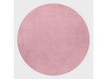 Ayyildiz , Rosa , Textil , Uni , rund , Oeko-Tex® Standard 100 , pflegeleicht , Teppiche & Böden, Teppiche, Hochflorteppiche, Hochflorteppiche rund