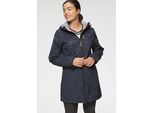 Softshellmantel POLARINO, Damen, Gr. 46, blau (marine), Softshell, Obermaterial: 94% Polyester, 6% Elasthan. Futter: 100% Polyester. Kapuzenfutter: 100% Polyester, angesetztes Bündchen mit Klettverschluss,verstellbar, Mäntel, Wasser,- und windabweisend sowie atmungsaktiv