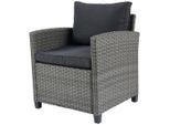 Ondega Gartensessel , Grau , Metall, Kunststoff, Textil , eckig , 65x67x73 cm , Gartenmöbel, Gartenstühle, Gartensessel