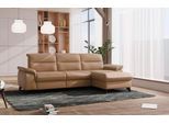 Ecksofa SIT & MORE "Astoria L-Form", braun (macchiato), B:260cm H:91cm T:175cm, 100% Polyester, Sofas, Ecksofa, wahlweise mit motorischer Relaxfunktion