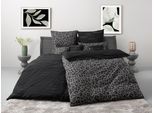 Bettwäsche TOM TAILOR HOME "Ellja", anthrazit, B/L: 155cm x 220cm, 1 Stk., 1 Stk., Renforcé, B/L: 80cm x 80cm, 3 Stk., Renforcé, Obermaterial: 100% Baumwolle, Bettwäsche, Bettwäsche, in Gr. 135x200 oder 155x220 cm, 100% Baumwolle, Leo Design