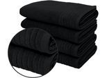 Duschtücher OTTO HOME "Sanremo Premium, Premium Handtücher, 600 gr/m², 70x140cm", schwarz, B:70cm L:140cm, Frottier, Frottier, Handtücher, mit Bordüre, flauschig und weich, dicke Qualität, 5 Jahre Garantie