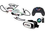 RC-Quadrocopter JAMARA "Angle 120 VR Wide Angle Drone Altitude HD FPV Wifi", weiß, Fernlenkfahrzeuge, KinderB:17,5cm H:4cm T:17,5cm, mit LED-Licht, B:17,5cm H:4cm T:17,5cm