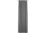 Vorhang ADAM "Uni Collection light" Gr. 2, grau (dunkelgrau), B:145cm H:175cm, Baumwolle (Bio-Baumwolle), Gardinen, aus 100% Bio-Baumwolle