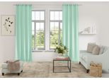 Vorhang OTTO HOME "Parry" Gr. 4, grün (mint), B:140cm H:245cm, Polyester, Recyceltes Material, Gardinen, 2-er Set, blickdicht, monochrom, basic