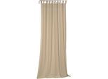 Vorhang WIRTH "Wiessee" Gr. 3, beige (naturfarben), B:150cm H:175cm, Jacquard, Baumwolle, Leinen, Modal, Gardinen