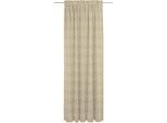 Vorhang ADAM "Romantic Puligny Light" Gr. 4, beige, B:142cm H:245cm, Jacquard, Baumwolle, Gardinen, aus 100% Bio-Baumwolle