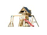 Ambia Garden , Anthrazit, Braun, Rot , Holz, Kunststoff , Zeder , 500x338x482 cm , Grüner Punkt, EN 71, Europäischer Sicherheitsstandard, FSC 100% , Spielwaren, Outdoorspielzeug, Spieltürme
