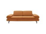 Looks by W.Joop , Honig , Textil , Uni , 204x83x98 cm , Made in EU, FSC MIX , Wohnzimmer, Sofas & Couches, Sofas, 2er Sofas