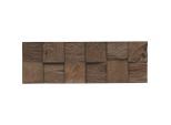 Möbelix , Dunkelbraun , Holz , Teakholz , Holz , 18.4x2x55.2 cm , Dekoration, Wandverkleidungen, Wandverkleidungen