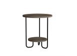 Livetastic , Dunkelbraun , Holzwerkstoff , rund , 40x45x40 cm , einfacher Aufbau ,