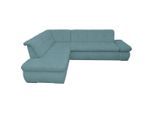 Mid.you , Petrol , Textil , Uni , L-Form , 273x216 cm , Made in Europe, FSC MIX , Rücken echt , Wohnzimmer, Sofas & Couches, Wohnlandschaften, Ecksofas