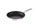 Tefal , Edelstahlfarben , Metall , 2.5 l , rund , backofengeeignet, breiter Schüttrand, antihaftbeschichtet , Kochen & Essen, Pfannen, Bratpfannen