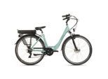 Möbelix , Mintgrün , Metall , 21x116x188 cm , Antirutschpedale, Rücklicht, Seitenständer, Frontscheinwerfer, höhenverstellbarer Komfortsitz , Freizeit, Fahrräder & Zubehör, E-Bikes