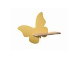 Möbelix , Goldfarben , Holz, Metall, Holzwerkstoff , Eiche , Schmetterling , 12x29.5x40 cm , RoHS, Europäischer Sicherheitsstandard , einfach zu transportieren ,
