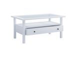 Mid.you , Weiß , Glas, Holzwerkstoff , 1 Schublade(n) Schubladen , rechteckig , 54x42x90 cm , einfacher Aufbau , Wohnzimmer, Wohnzimmertische, Couchtische, Couchtische Glas