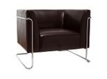 Mid.you , Dunkelbraun , Textil , 88x74x74 cm , Wohnzimmer, Sessel