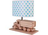 Möbelix , Blau, Naturfarben, Weiß , Holz, Holzwerkstoff , Auto , 14x27x32 cm , Beleuchtung, Innenleuchten, Tischlampen, Kinderzimmer Tischleuchten