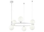 Maytoni , Weiß , Metall, Glas , 58x28x58 cm , CE , höhenverstellbar, beliebig kürzbar, gleichmäßige Lichtverteilung , Beleuchtung, Innenleuchten, Hängeleuchten, Esstischlampen