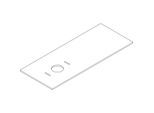 hansgrohe Xilesa E Konsole 54278550 1375x550mm, ohne Hahnloch, Ausschnitt links, Eiche Kaschmir