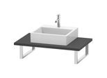 Duravit DuraStyle Konsole DS106C04949 80-200x55cm, 1 Ausschnitt, Stärke 3 cm, graphit matt