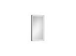 Laufen YVA Spiegel H4484600YV4501 rechteckig, 450x40x800 mm, LED-Beleuchtung, Touchschalter, Ein/Aus/Dimmer, schwarz matt