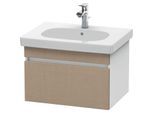 Duravit DuraStyle Waschtisch-Unterschrank DS638307518 60 x 45,3 cm, leinen/weiß matt, 1 Auszug, wandhängend