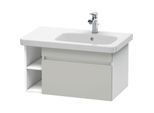 Duravit DuraStyle Waschtisch-Unterschrank DS639300718 73 x 44,8 cm, Becken rechts, betongrau/weiß matt, 1 Auszug