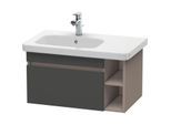 Duravit DuraStyle Waschtisch-Unterschrank DS639404943 73 x 44,8 cm, Becken links, graphit matt/basalt matt, 1 Auszug