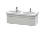 Duravit DuraStyle Waschtisch-Unterschrank DS638600718 115 x 45,3 cm, betongrau/weiß matt, 1 Auszug, wandhängend
