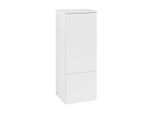 Villeroy und Boch Antao Mittelschrank L43000MT mit Beleuchtung, 1 Tür, 414 x 1039 x 356 mm, Front ohne Struktur, White Matt Lacquer / White Matt Lacquer