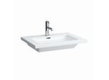 LAUFEN Living Square Waschtisch 8164320001041 65 x 48 cm, Einbau von oben, Hahnloch, Überlauf