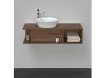 Duravit D-Neo Waschtisch-Unterschrank DE491902121 100 x 48 cm, Nussbaum Dunkel, wandhängend, 1 Fach, 1 Konsolenplatte