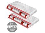 Taschenfederkernmatratze, Textil, H2, 80x200 cm, Bezug abnehmbar/waschbar, wendbar, optimale Belüftung, alternative Größen erhältlich, Schlafzimmer, Matratzen, Taschenfederkernmatratzen